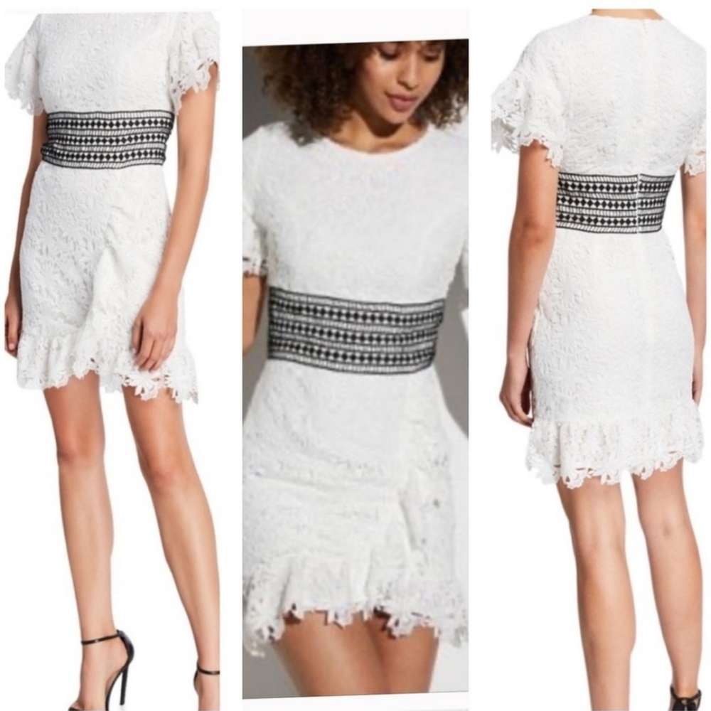 Black and White Lace Dress